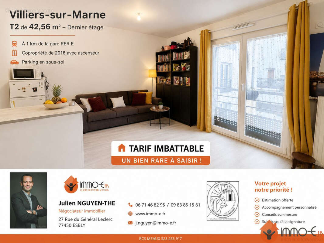 Appartement à VILLIERS-SUR-MARNE