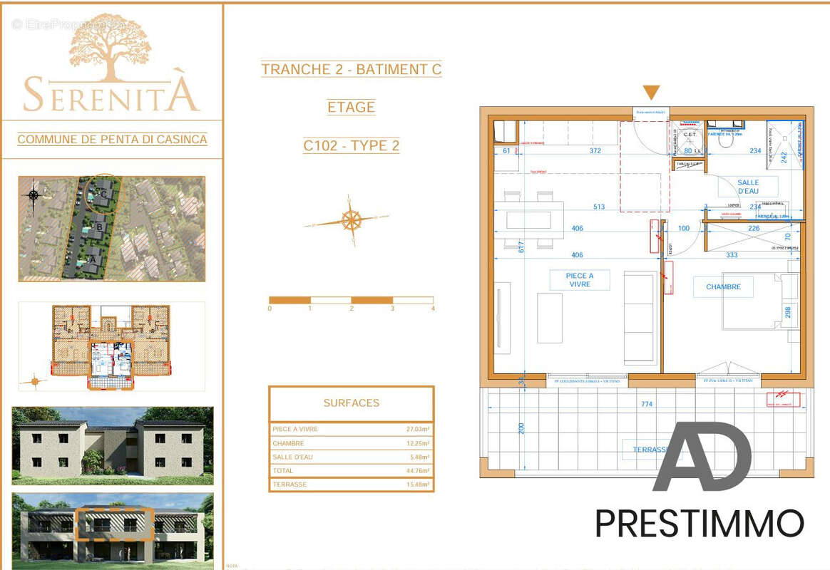 Appartement à PENTA-DI-CASINCA