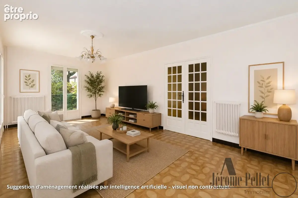 Communay - Les Chanturières :  Maison familiale 4 chambres avec jardin - photo 4