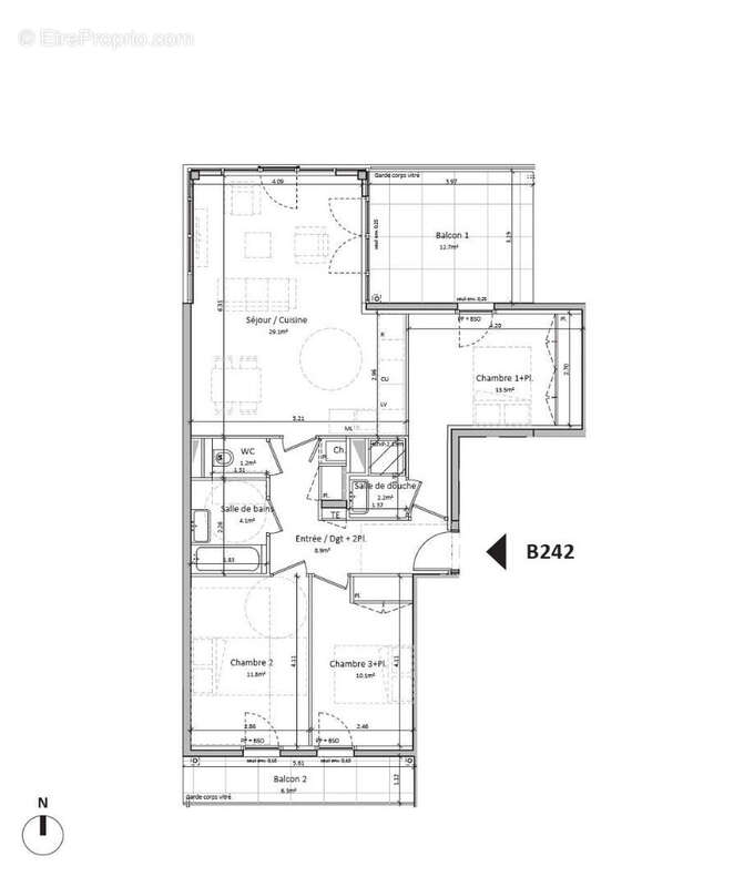 Appartement à TASSIN-LA-DEMI-LUNE