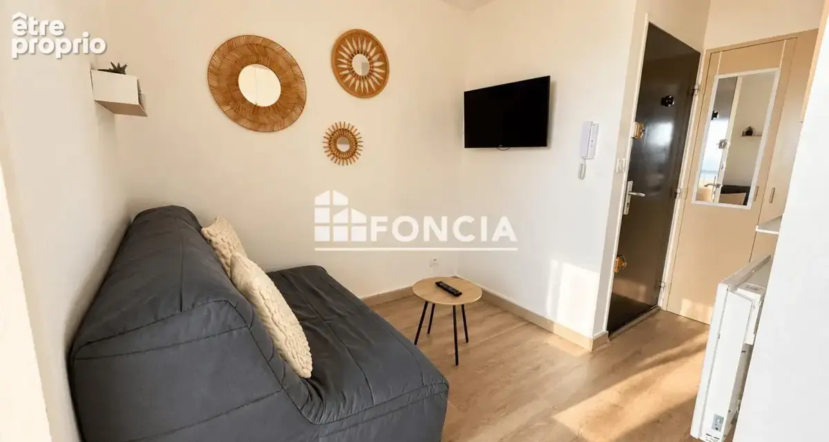 Canet sud – studio cabine 19 m² – vue mer – terrasse – parking au pied de la résidence – gardien - photo 4