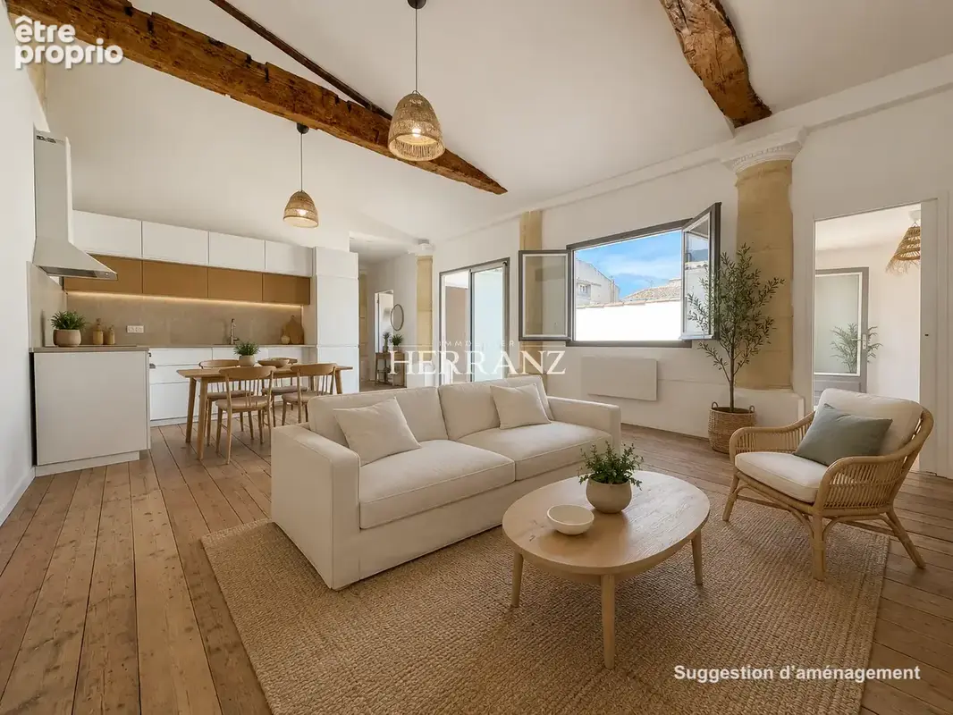 Appartement T4 de caractère avec terrasse   Cœur de Bastide de Libourne - photo 2