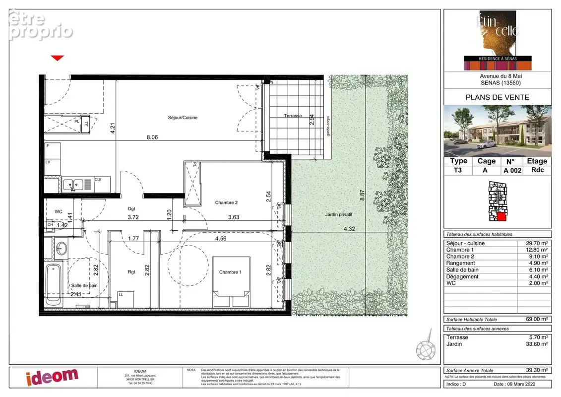 Appartement t3 neuf - 2 places parking - photo 3