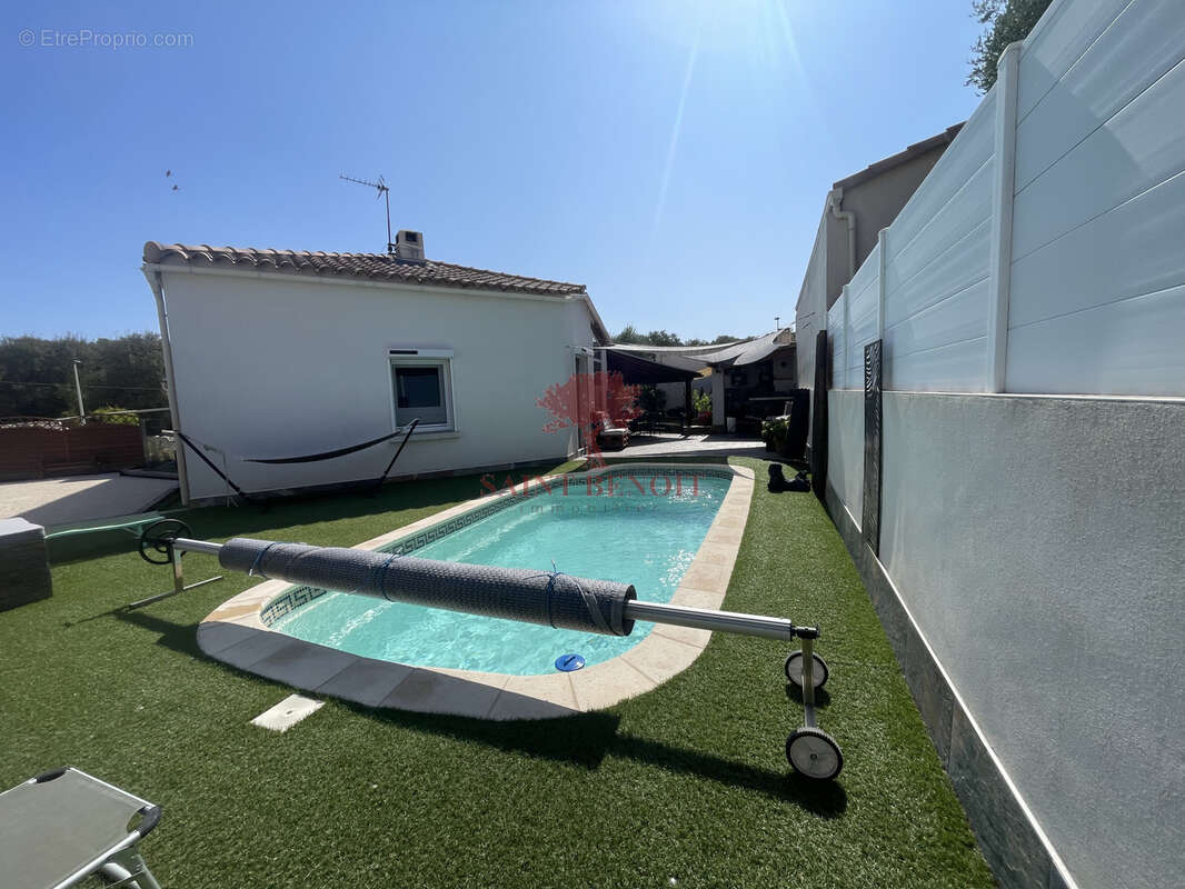 Gigean - villa t4 de plain pied avec piscine + appartement independant - photo 22