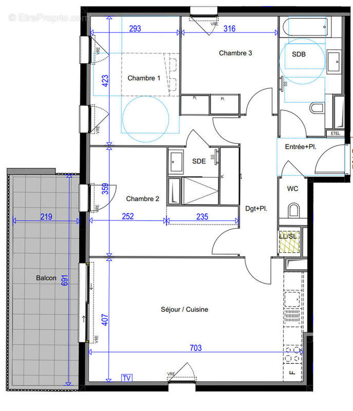 Appartement T4 - Cogolin - photo 2