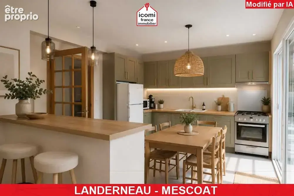 Finistere - landerneau (29800) - a vendre - maison individuelle de 134 m²- 5 chambres - jardin clos de 1100m² - sous sol complet - photo 4
