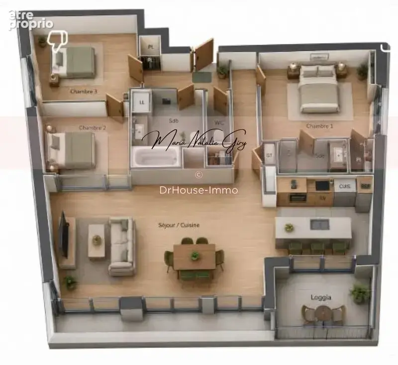 Appartement 92 m² à Merignac  - photo 8