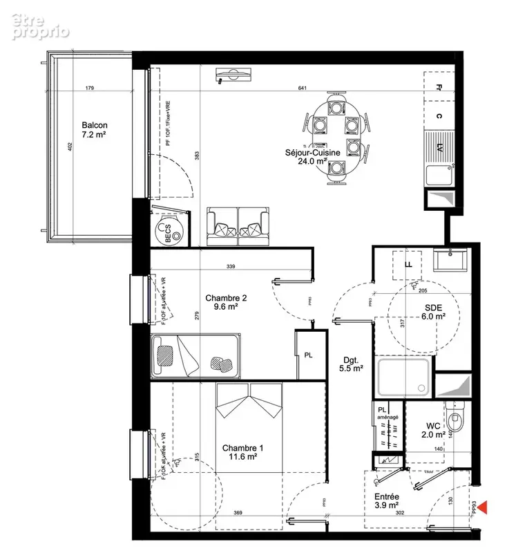 Appartement 3 pièces 63 m² à vendre à Paimpol (22500) - photo 7