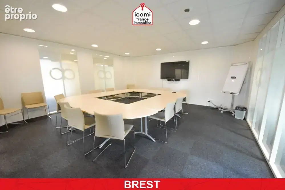 Finistere - brest (29200) - a vendre - locaux disponibles de 462m² pour 2027 - 14 bureaux - 2 salles de reunion - immeuble dalle - photo 2