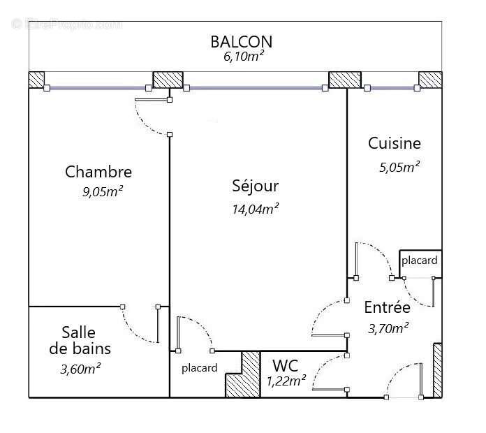 Appartement à PARIS-18E