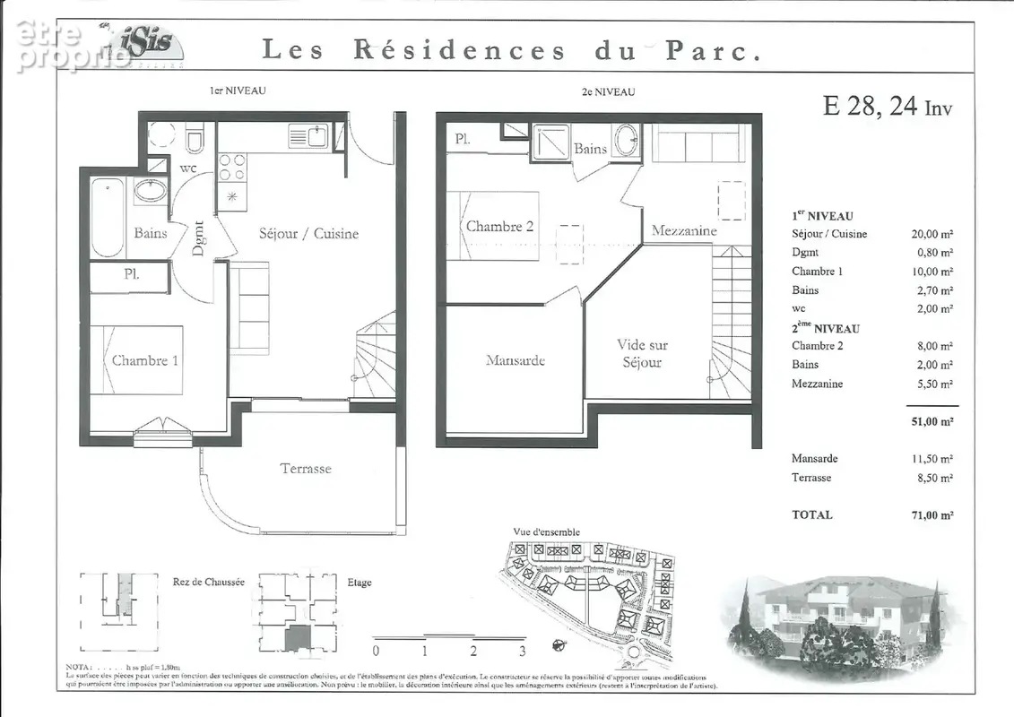 T3 duplex de 51 m2 à Sainte-Marie-La-Mer - photo 2
