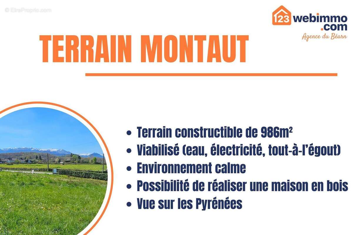 Terrain 986 m² à Montaut  - photo 6