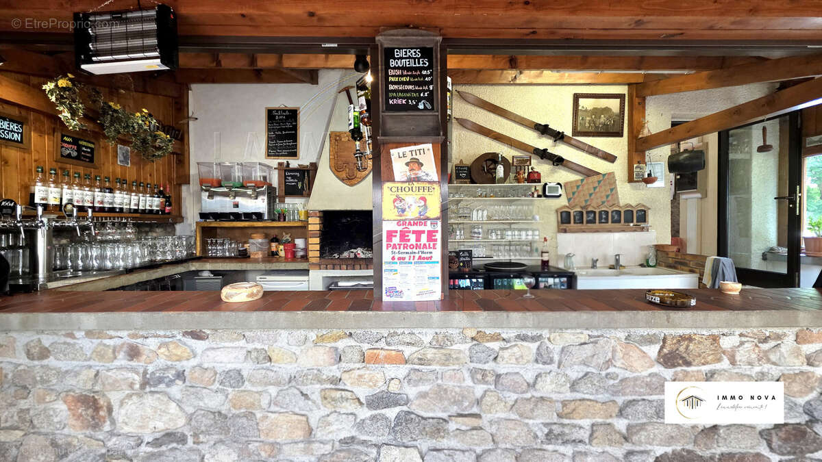 Bar / restaurant avec licence iv   murs + fonds + appartement - photo 2