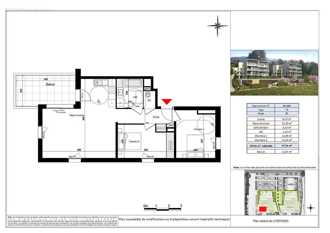 Appartement à EVIAN-LES-BAINS