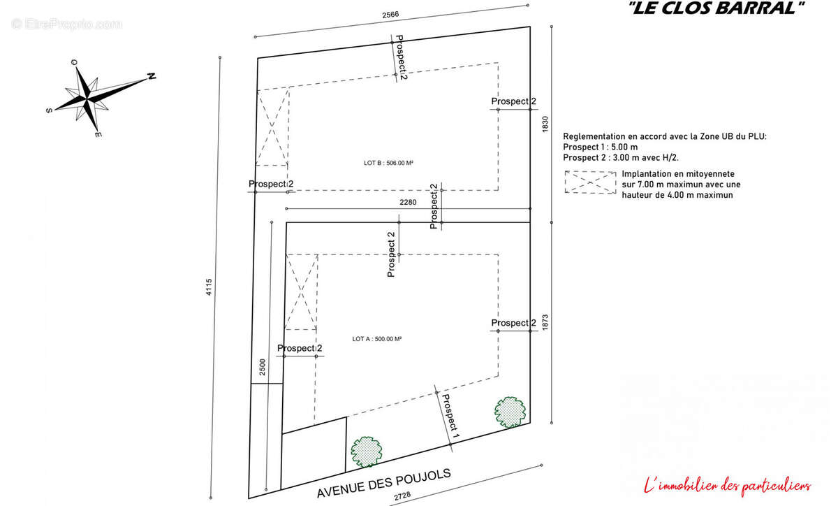 Terrain 500 m² à Vendemian  - photo 2