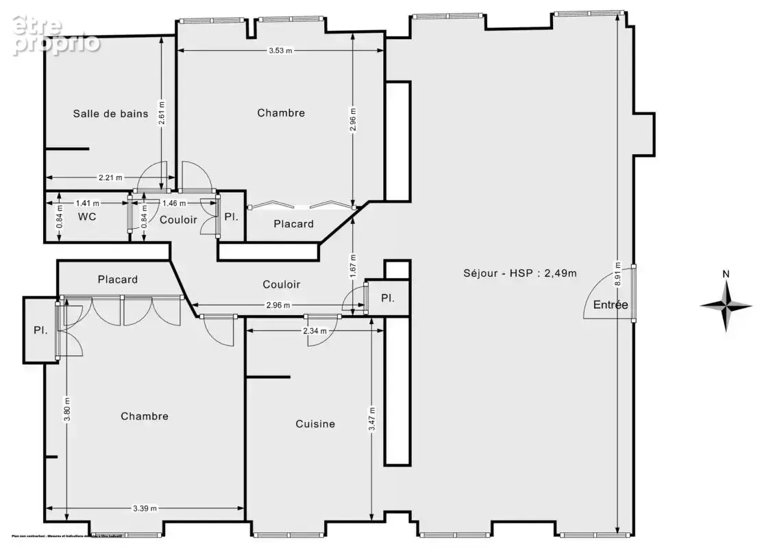 Beaux volumes et quartier recherché ! Appartement 3 pièces de 80 m² traversant - Rue des Messageries, Paris 10e - photo 3