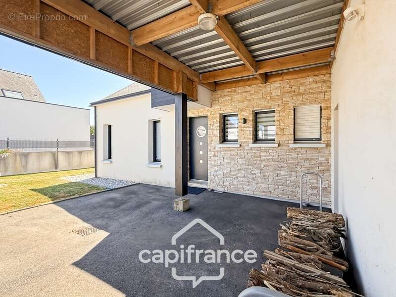 Maison contemporaine de plain-pied de 160 m² – 4 chambres – Véranda de 27 m² avec spa – Double garage – Carport – Noyal-Pontivy - photo 35