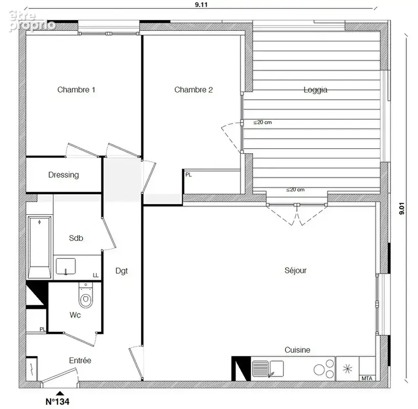 Appartement Toulouse 3 pièce(s) 63.80 m2 - photo 18