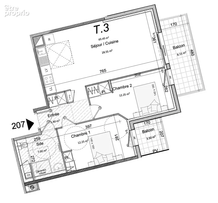 Appartement 65 m² à Perros-Guirec  - photo 5