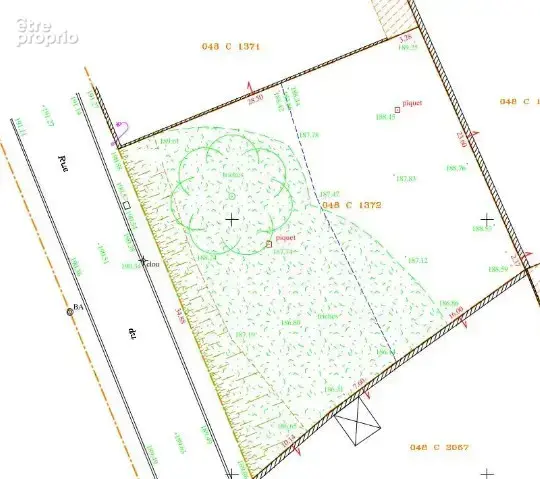 Terrain constructible, non viabilisé , libre de constructeur, hors lotissement  de 969 m2 - photo 2