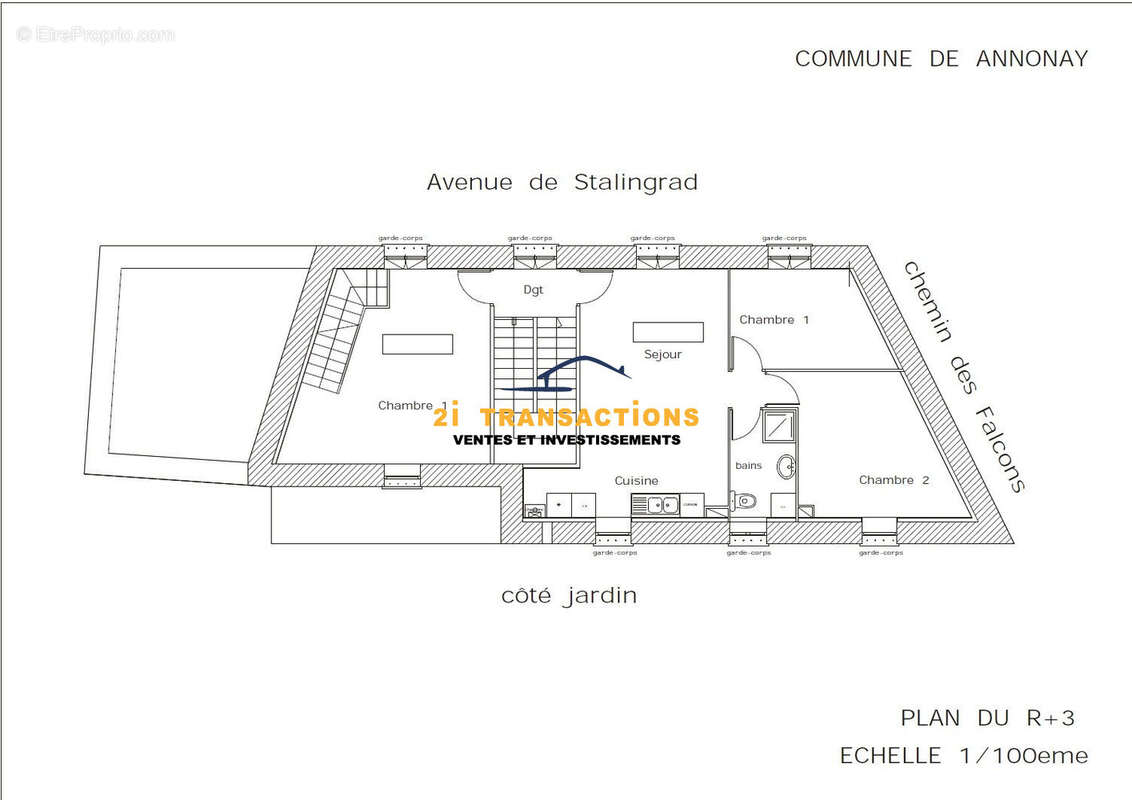 Plan R+3 - Appartement à ANNONAY