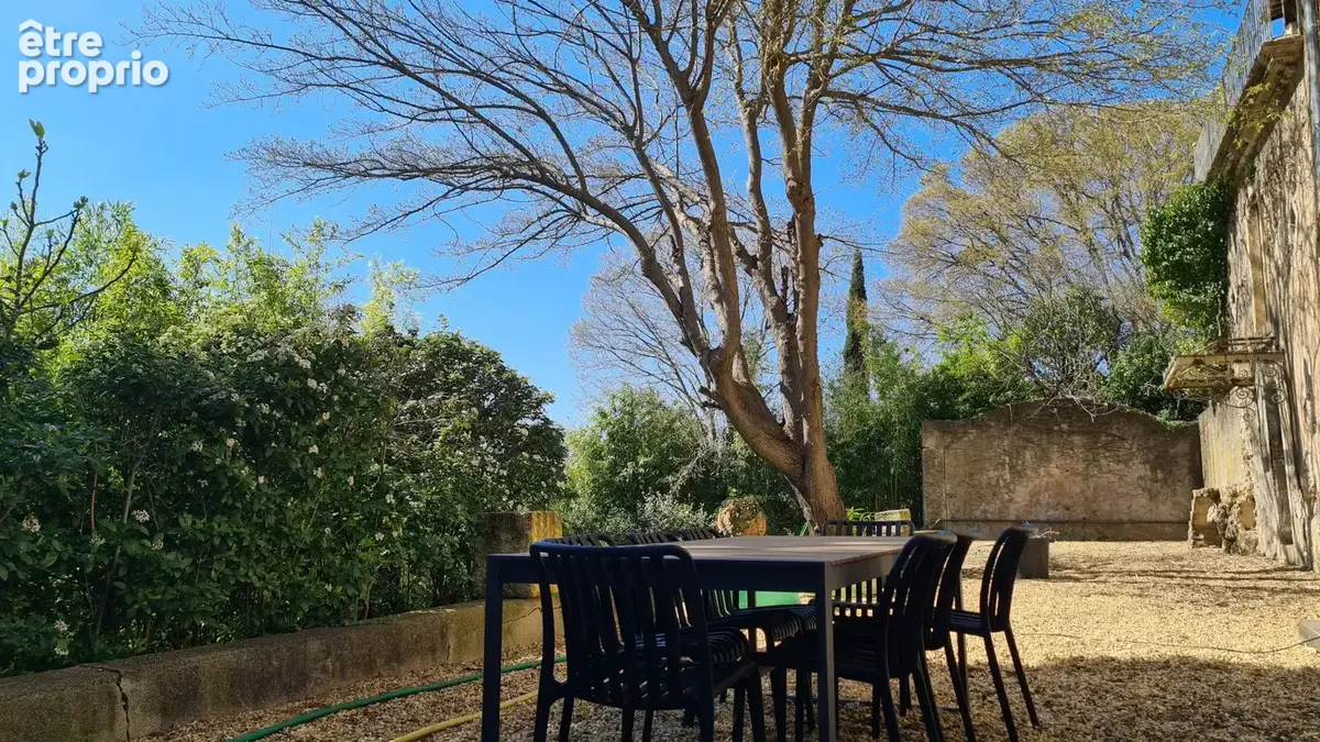 terrasse devant la cuisine hiver