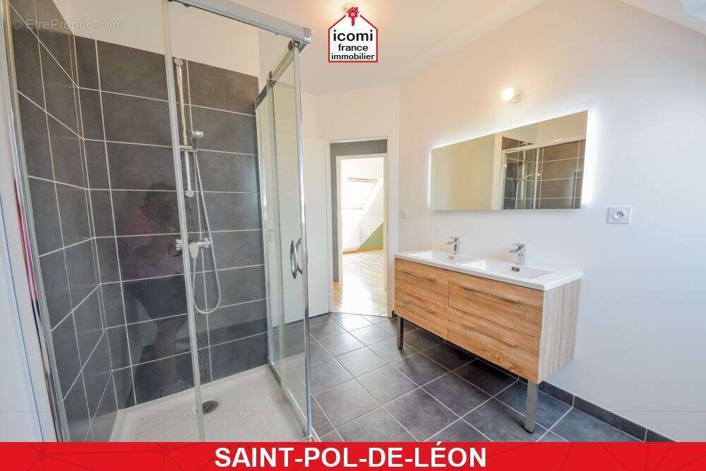 Finistere - saint-pol-de-léon (29250) - a vendre - maison individuelle de 2018 t6 128m² - 4 chambres - terrain clos 400m² - beau - photo 6