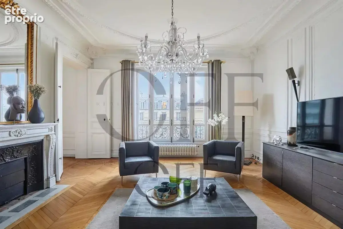 PARIS 8ᵉ – PLACE DES TERNES – Appartement Haussmannien d'exception – 180 m² - photo 4
