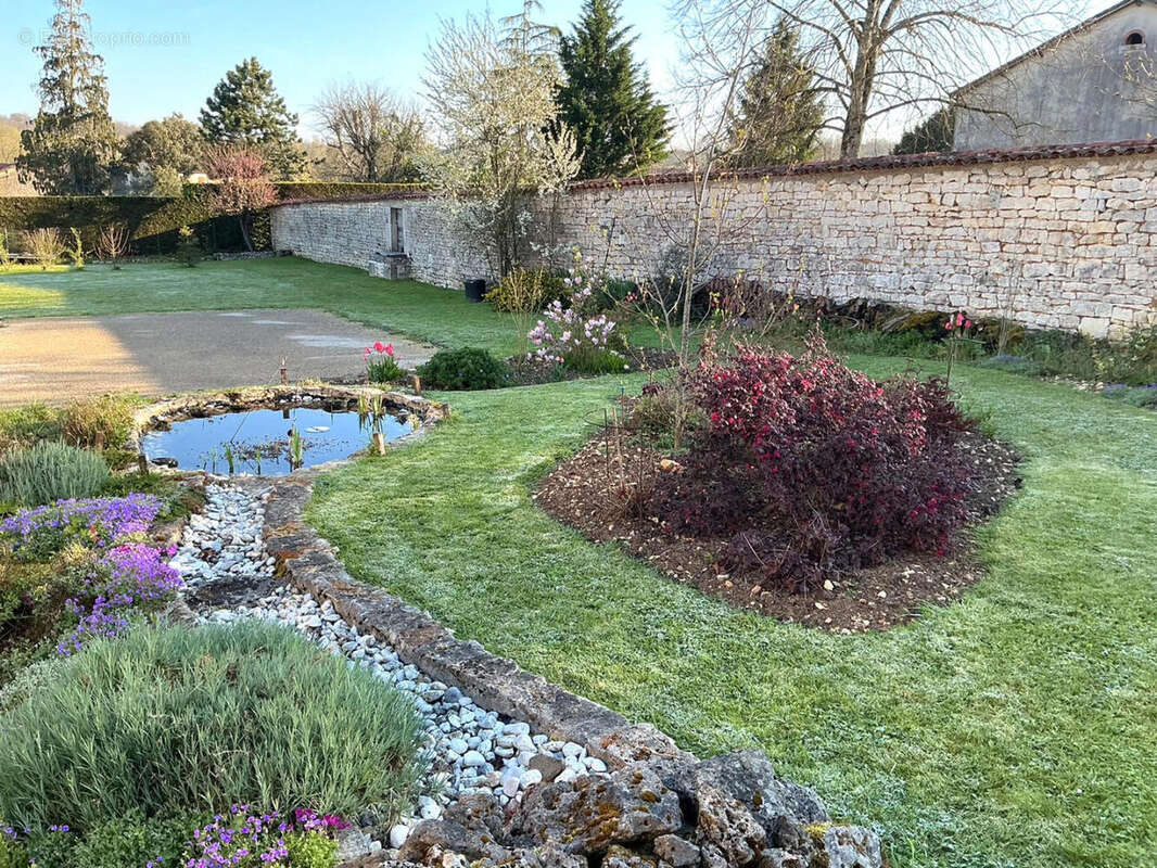 Près de Verteuil-sur Charente, Charmante Maison de Village Indépendante en Pierre, Vue, Superbes Jardins Champêtres - photo 10