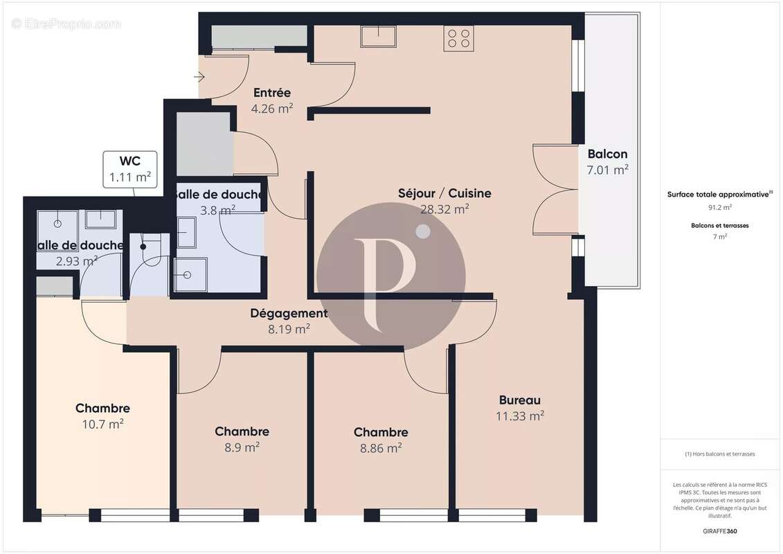 Appartement à VERRIERES-LE-BUISSON