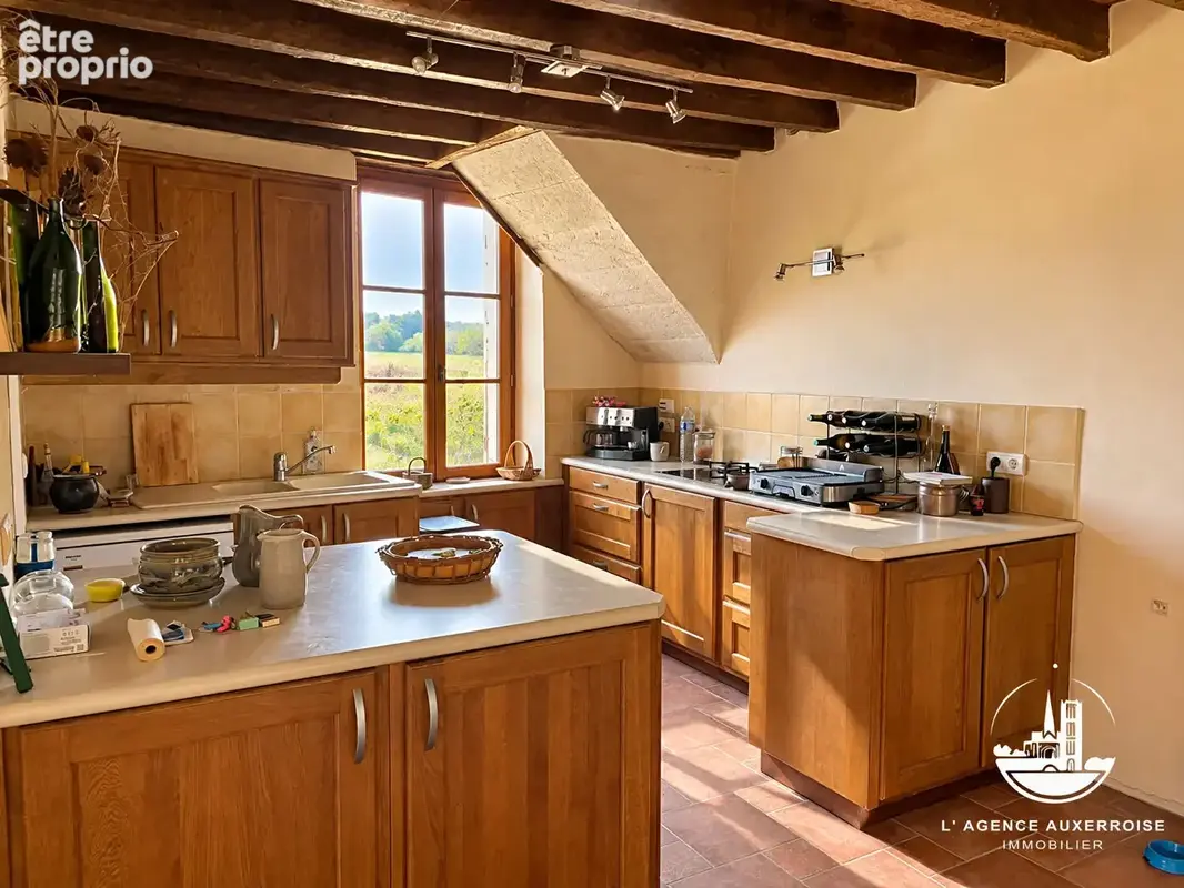 Ouanne  maison de caractère avec dépendances, au calme et vue sur la campagne - photo 10