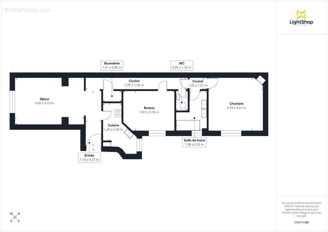 Appartement à PARIS-18E