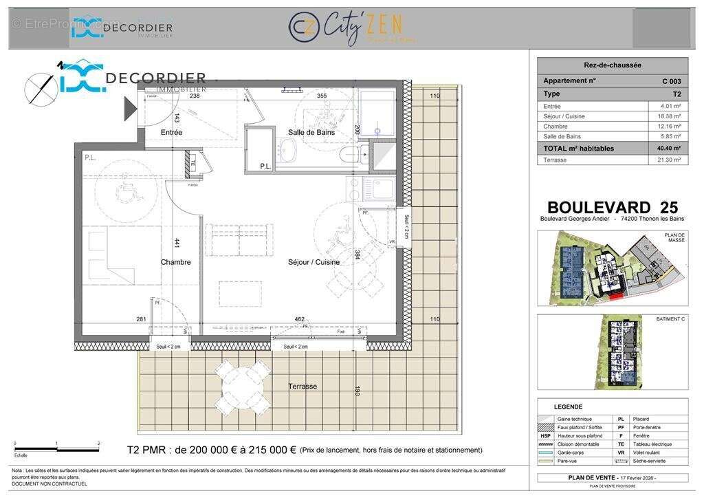 Appartement à THONON-LES-BAINS