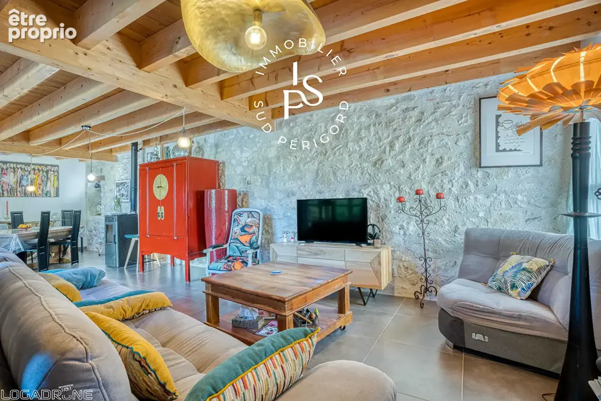 Maison en pierre avec Gîte et terrain constructible, proche Villeréal - photo 7
