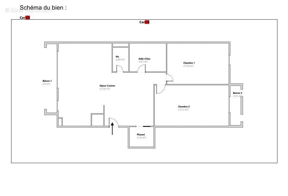 Appartement à MARSEILLE-3E