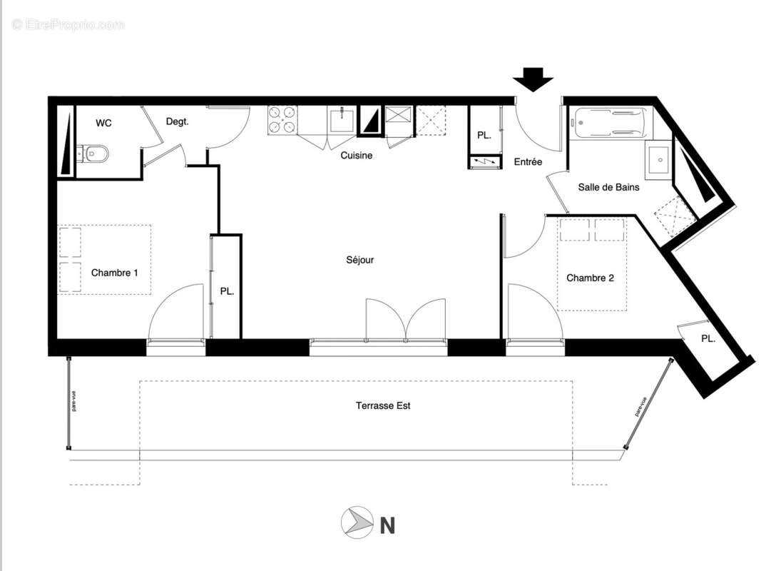 Appartement à MARTIGNAS-SUR-JALLE