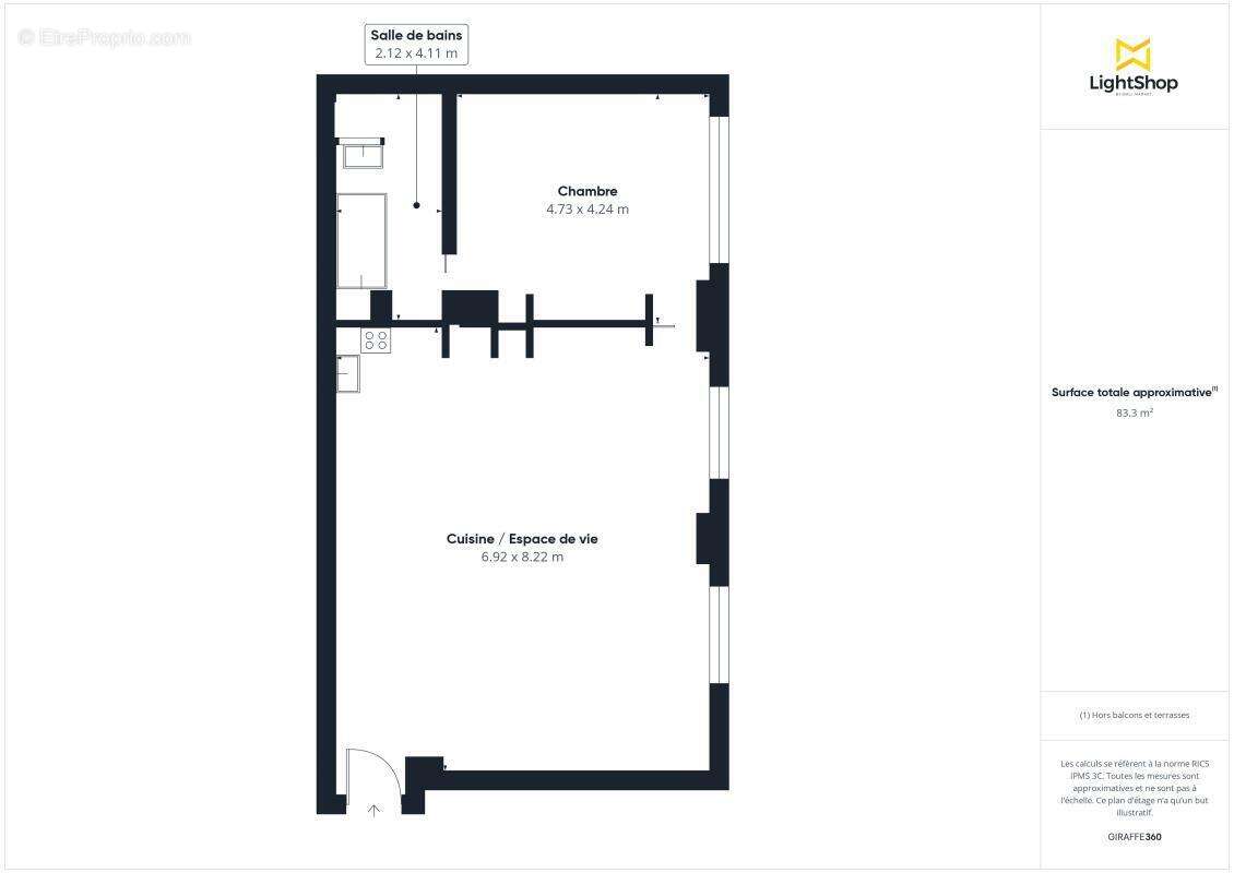 Appartement à PARIS-20E