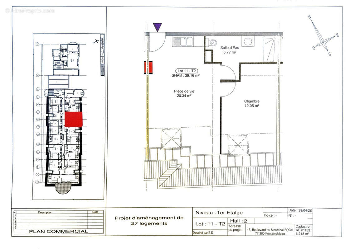 Appartement 31 m² à Fontainebleau  - photo 6