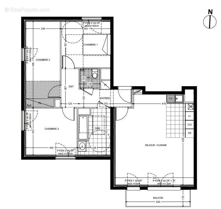 Appartement à ROSNY-SOUS-BOIS