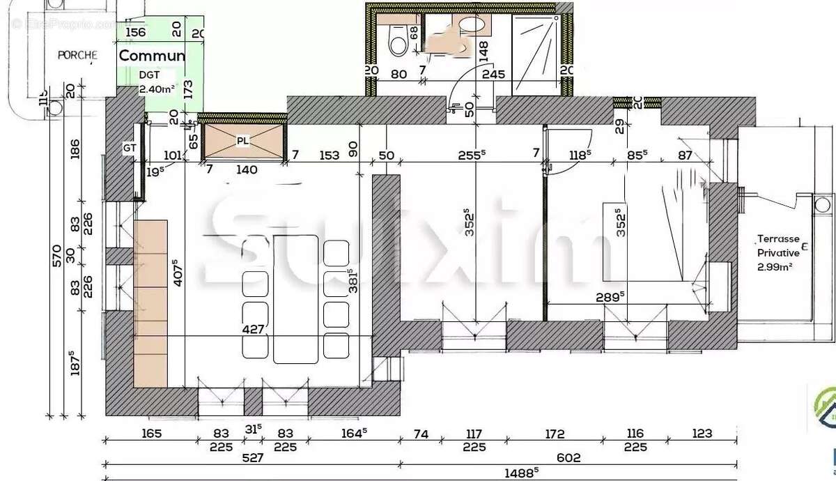 Appartement à CHALLES-LES-EAUX