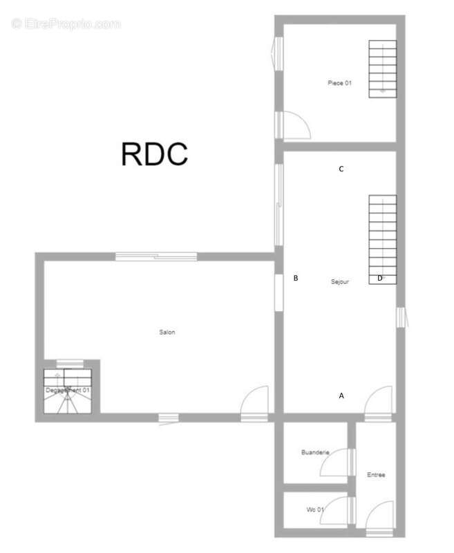 St Lunaire maison en pierre. Potentiel de 177m² sur jardin de 780m². 4 chambres et un bureau + annexe+ appentis - photo 18