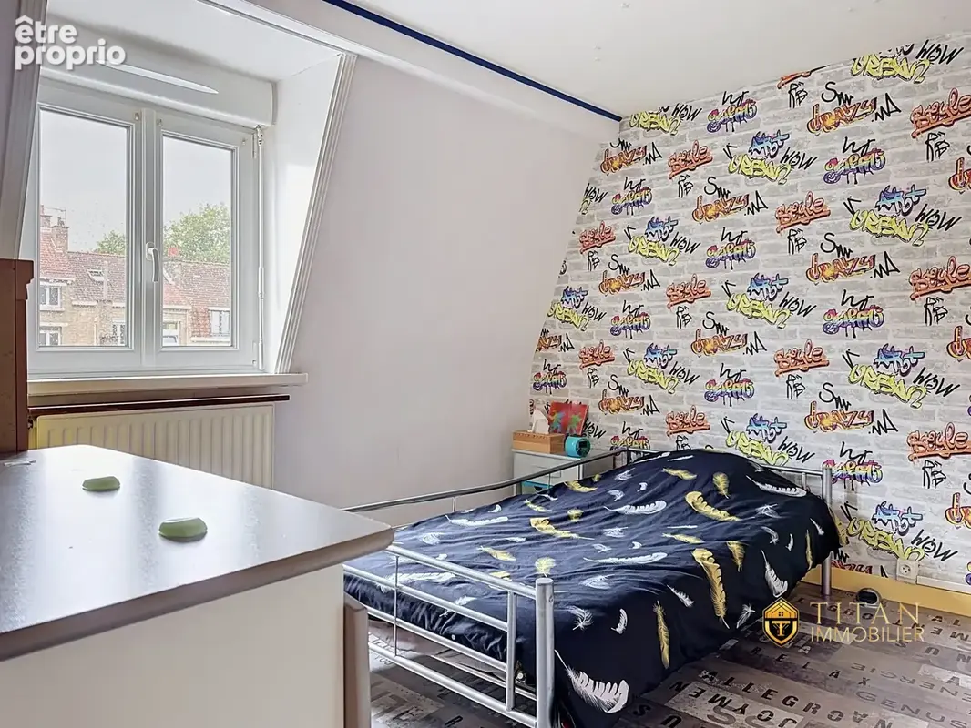 Maison mitoyenne de 71 m² habitables  2 chambres - Jardin exposé sud  Cave - Dunkerque (59640) - TITAN IMMOBILIER 