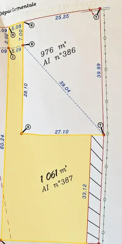 A vendre terrain constructible hors lotissement à Muneville-sur-Mer,1061 m² plein sud, à 4 km de la plage - photo 3