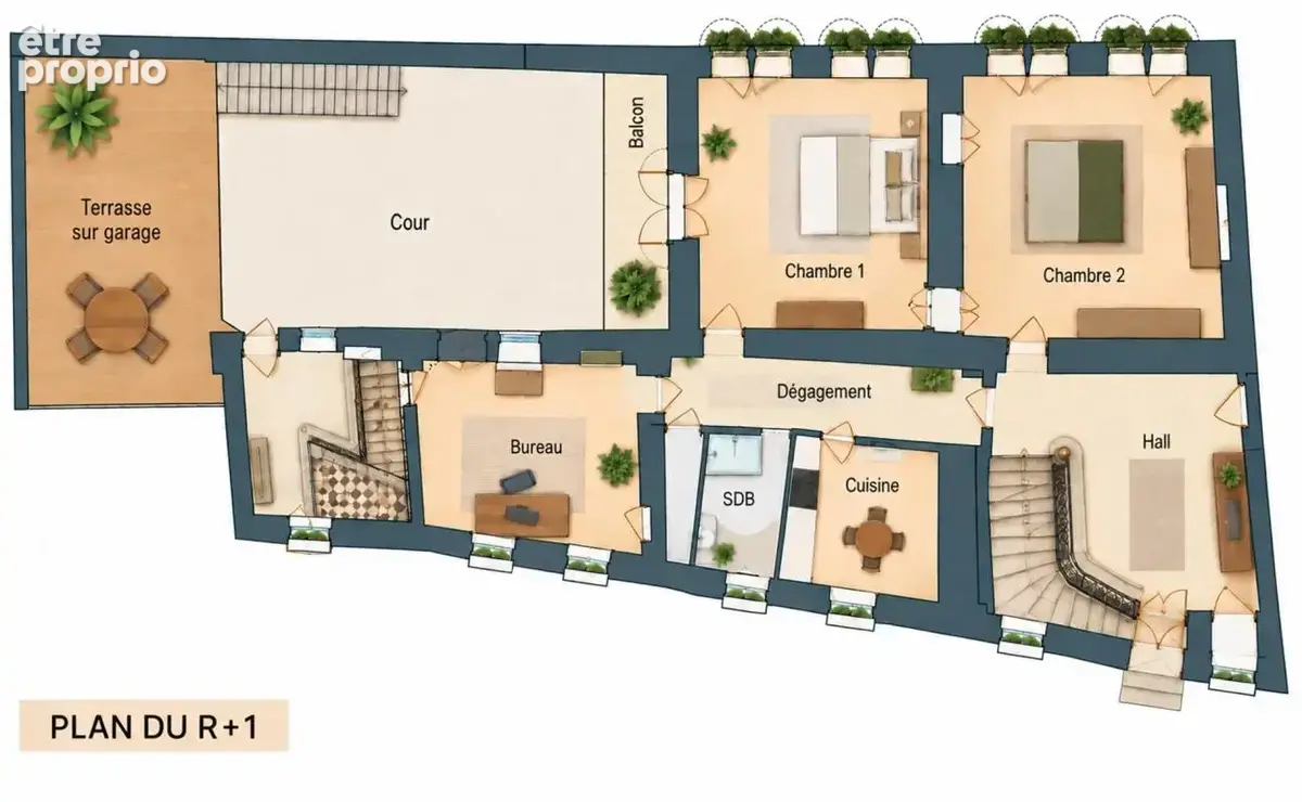 Roquemaure (30150) – hôtel particulier – 460 m² – éléments d’architecture anciens – cour intérieure – garage – terrasse – comble - photo 15