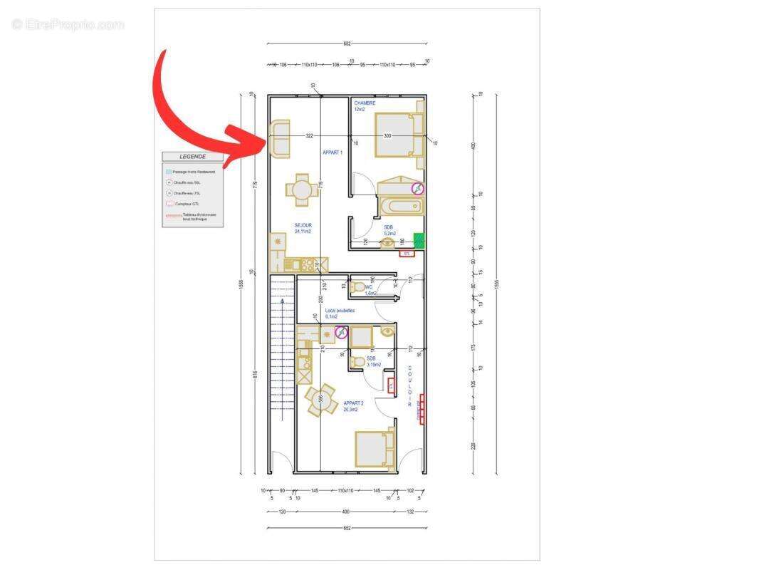 Appartement à SAINT-GENGOUX-LE-NATIONAL