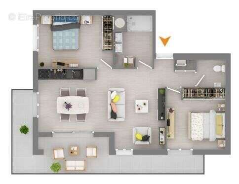 Photo 3 - Appartement à VILLENEUVE-DE-LA-RAHO