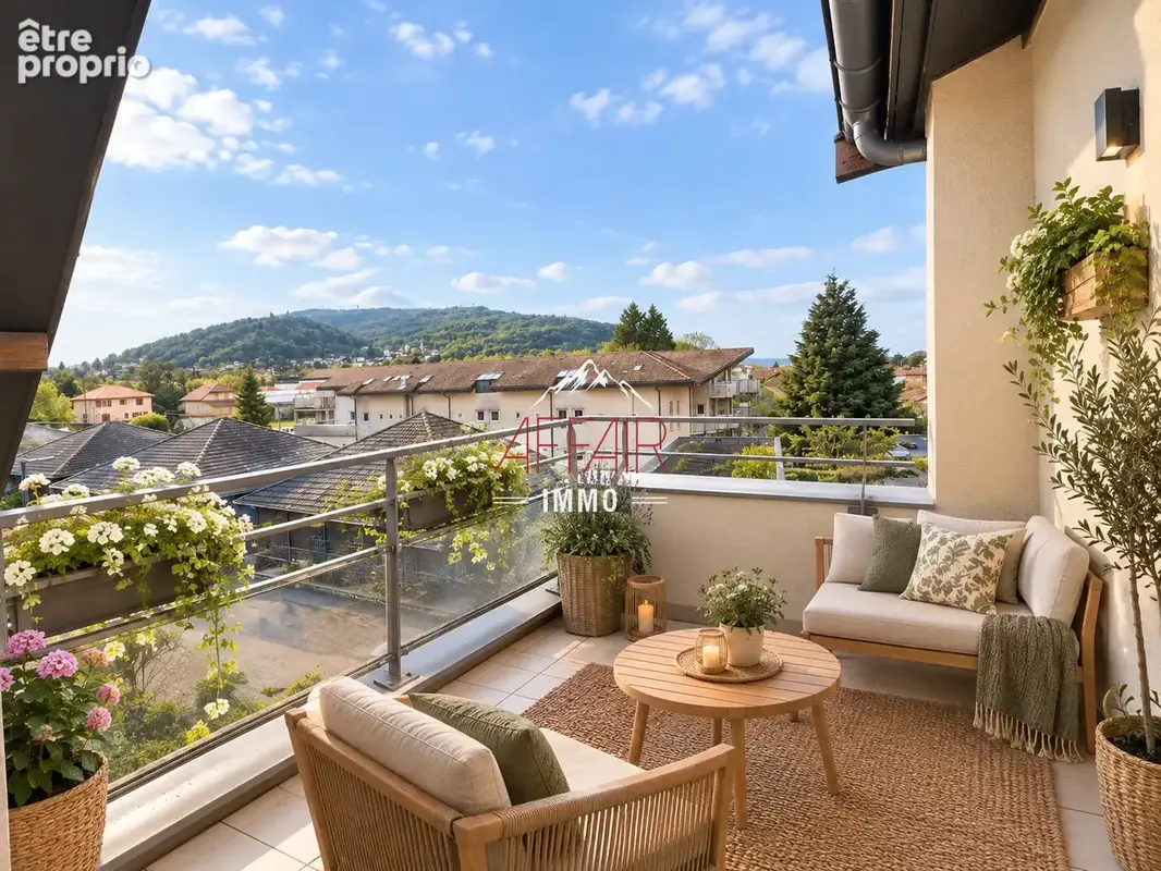 Appartement studio en dernier etage 33 m2 utiles - 74100 vetraz monthoux - photo 3