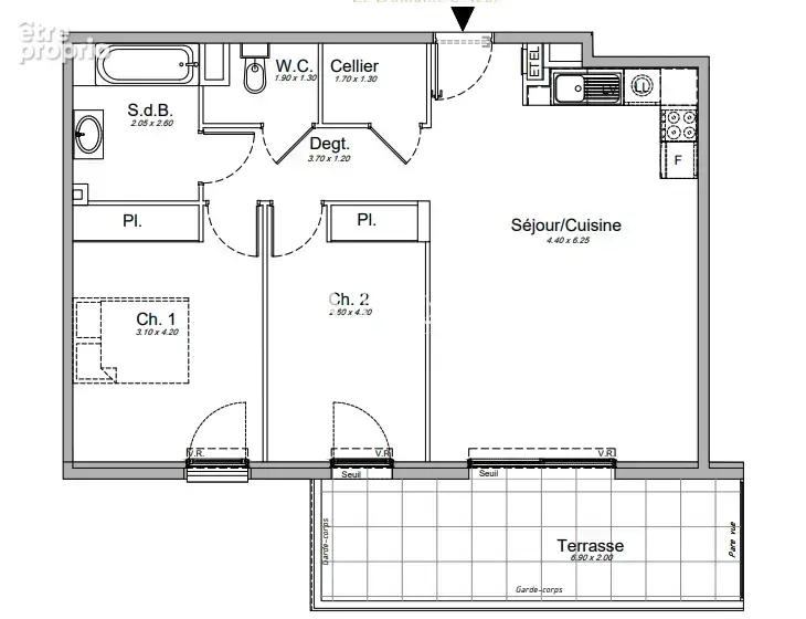 Saint-Laurent-Du-Var, appartement neuf terrasse - piscine - stationnement - photo 6