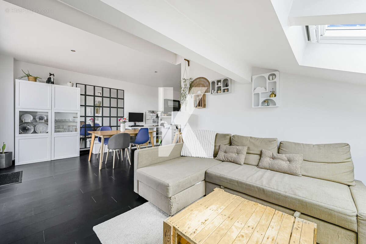 salon / salle à manger - Appartement à ARGENTEUIL