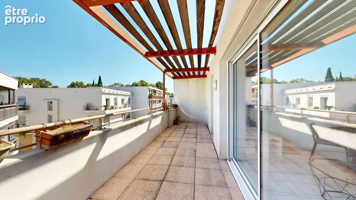 T2 49,75 m² Dernier étage Terrasse 16 m² Garage fermé Montpellier Rondelet - photo 1